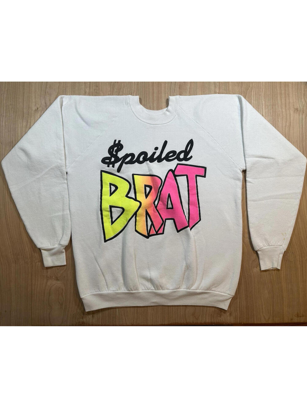 vintage 80s Spoiled Brat sweatshirt Boardwalk Glam boho Fruit Of The Loom large